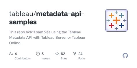 Tableau Metadata API 的图像结果