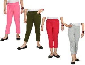 IndiWeaves Capri For Girls Casual Solid Pure Cotton Price in India ...