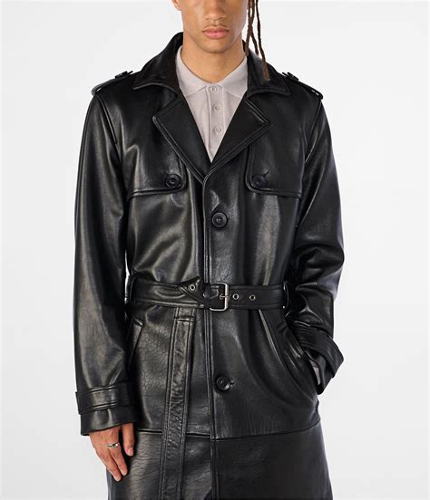 Black Trench Leather