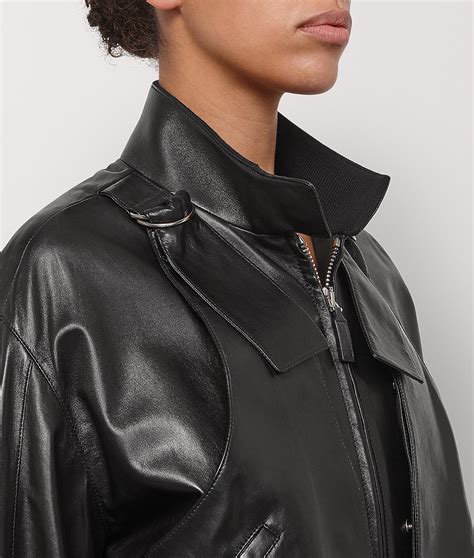 Bottega Veneta Cotton Bomber Jacket in Nero (Black) - Lyst