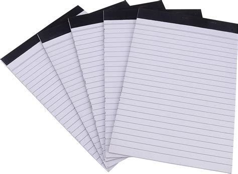 Amazon Brand - Umi Narrow Ruled Writing Pad, A5 Size 5.5 X 8.5 Inches ...
