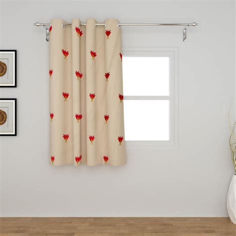 Buy India Collection Multicolour Cotton Printed Window Curtain- 120 x ...