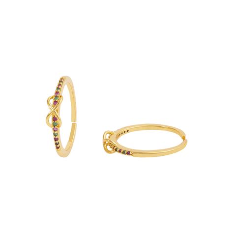 American Diamond Gold Plated Adjustable Toe Rings – VOYLLA