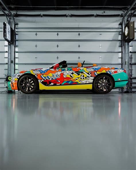 This Bentley Continental GTC Got the Colorful Britto Treatment for Artist's Birthday - autoevolution