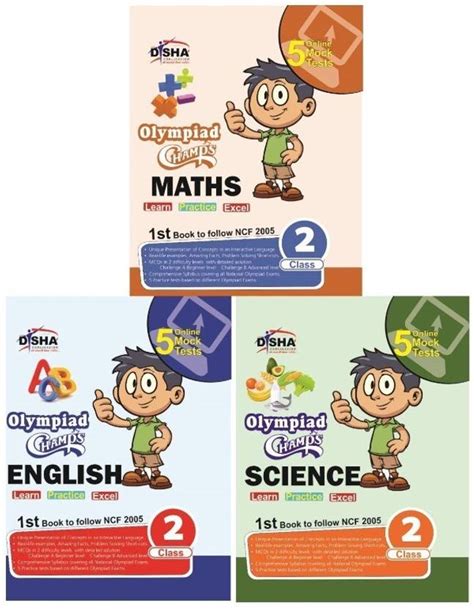 Olympiad Champs Science, Mathematics, English Class 2 with 15 Online ...
