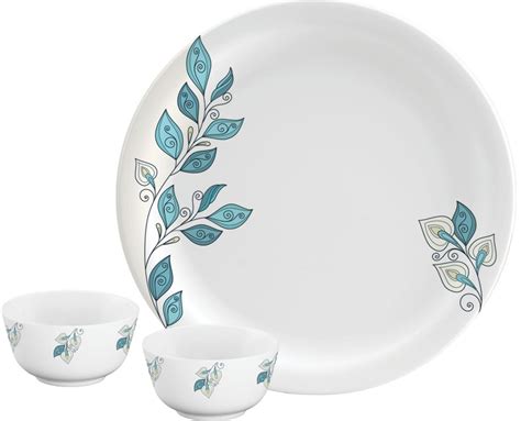 Buy Servewell Melamine Tivoli Buffet Set, 18 Pieces, White, Standard ...