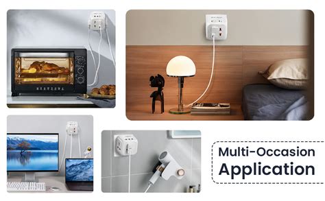 EMBOX Multi Plug Socket with Type C Port Master Switch-Cordless ...