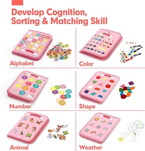 IVYs.SZ Tabla de actividades para niños pequeños de 2 a 4 años, tabla Montessori de ocupación ...