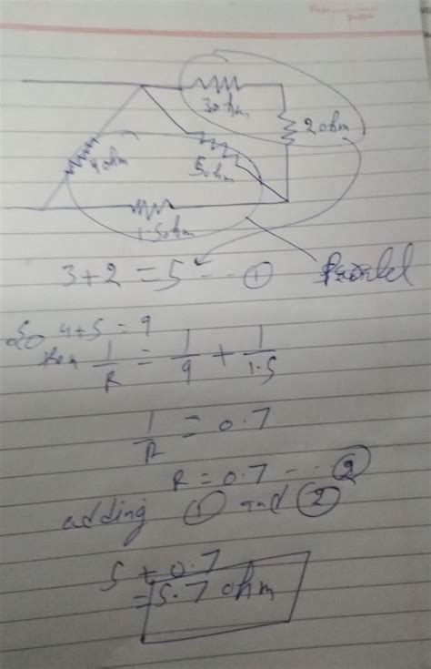 Calculate the equivalent resistance between A and B. - Brainly.in