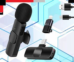 Bymaya U1679_K8 ADVANCED VLOGGING WIRELESS MIC BLACK (PACK OF 1 ...