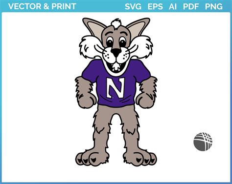 Northwestern Wildcats - Mascot Logo (1998) - College Sports Vector SVG ...
