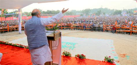 BJP National President, Shri Amit Shah addressing Shankhnaad Maha-Rally ...