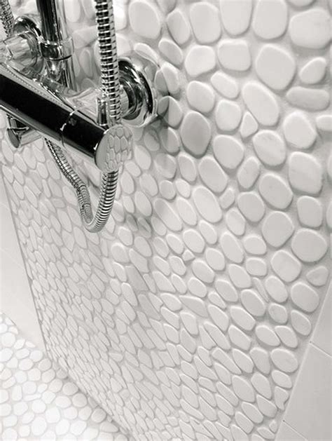 40 Pebble Tile Bathroom Ideas 25 | Modern bathroom tile, Pebble floor ...