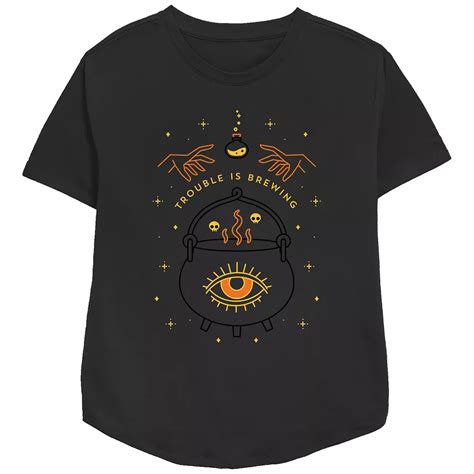 Disney's Hocus Pocus Trouble Is Brewing Women's Relaxed Fit Graphic Tee