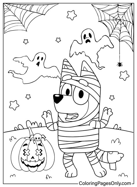 20+ Bluey Halloween Coloring Pages - Free Printable PDF & Online Coloring