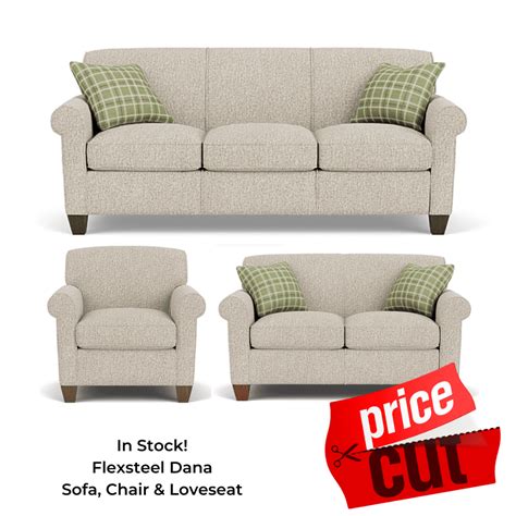 Flexsteel Dana Sofa, Loveseat, Chair - Carpet Weavers