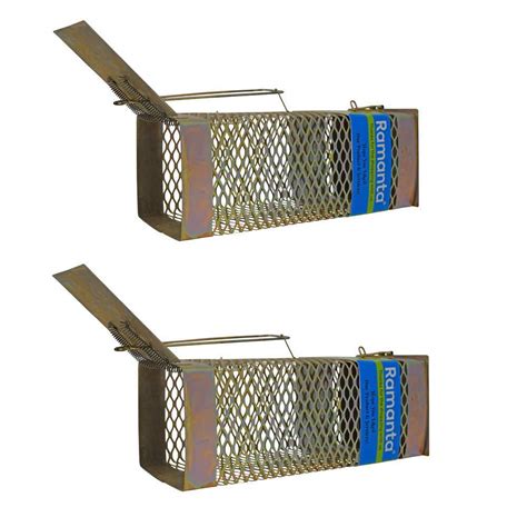 Ramanta Big Size Iron Rat/Mouse/Rodent Trap Cage - Pack of 2 (Burfi Cut ...