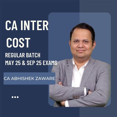 CA Inter May 25 & Sept 25 | Costing by CA Abhishek Zaware | LIVE Regul ...