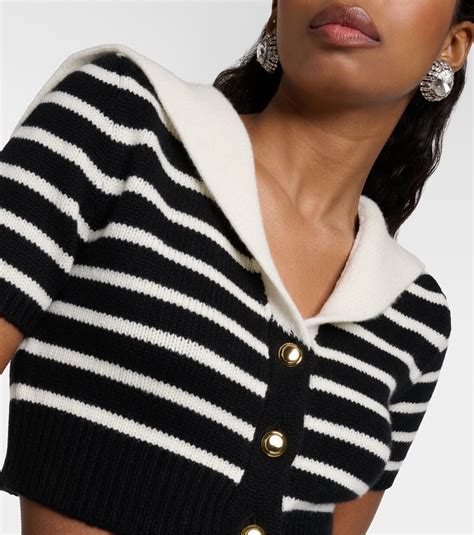 Cropped cashmere cardigan in black - Miu Miu | Mytheresa