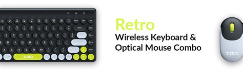 Amazon.in: Buy Tizum 2.4 GHz Retro Wireless Keyboard & Optical Mouse ...