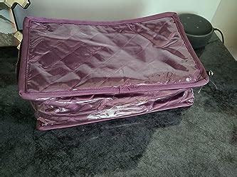 atorakushon Satin Makeup Pouches Cosmetic Necklace Earrings Vanity ...