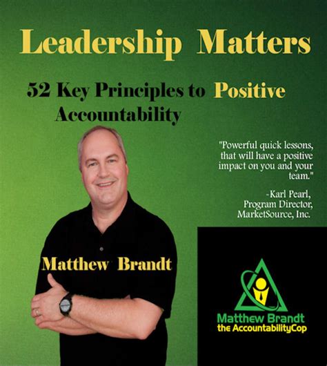 Leadership Matters: 52 Key Principles to POSITIVE Accountability eBook ...