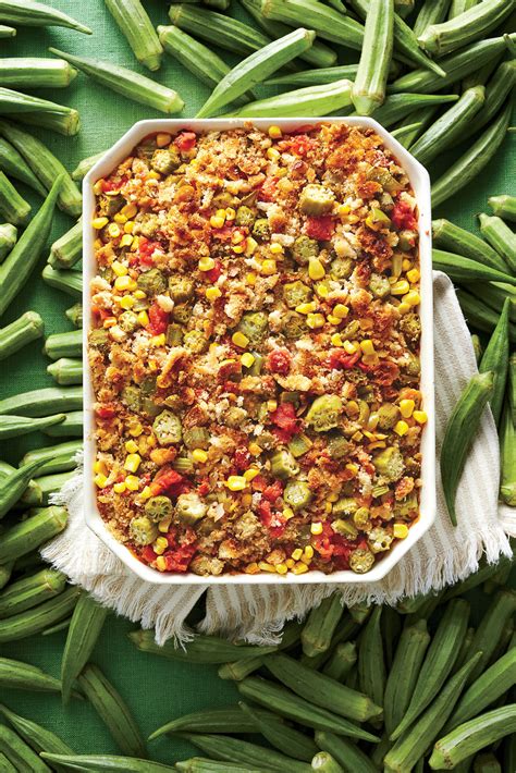 Classic Okra And Tomatoes | Recipe | Summer potluck recipes, Casserole ...