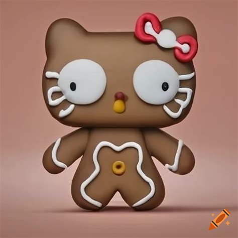 Funko pop gingerbread hello kitty figurine on Craiyon