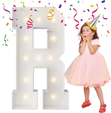 Merry Mosaics 4FT Marquee Light Up Letters, Large Marquee Letters ...