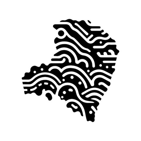 Belize map logo template isolated brand identity icon abstract vector ...