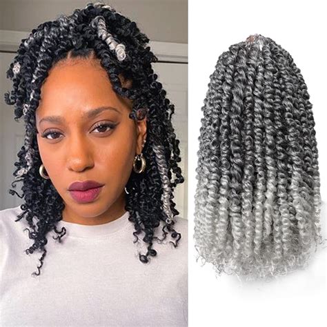 Buy Pre-twisted Passion Twist Crochet Hair 8 Packs Pre-looped 12 Inch ...