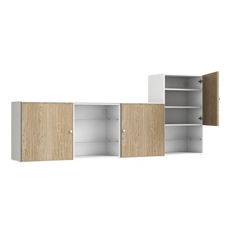 Meuble TV SPACEO Evo'M, chêne H.102.4 x l.240 x P.38 cm | Leroy Merlin