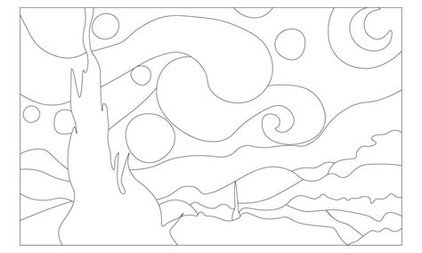 Van Gogh Starry Night Tutorial 的图像结果