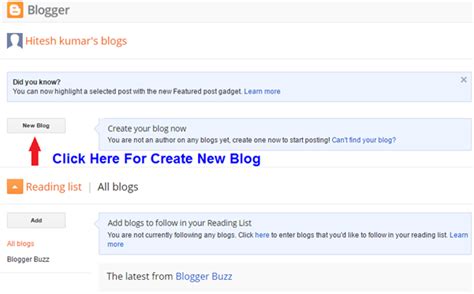 How to Create Blog | How to Create Free Blog - Sitesbay