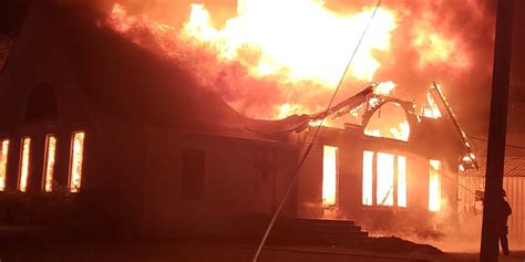 Historic Falls County church engulfed in flames