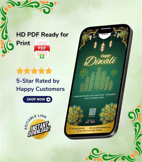 DIY Happy Diwali Wishes for Real Estate - Festive Card | DG-14 – VideoGiri