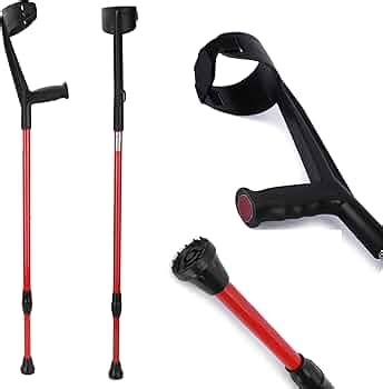 iWalk 102 - Red Forearm/Elbow Crutch for handicapped & Injured People ...