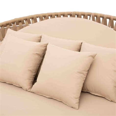 Dreamline Outdoor Furniture Poolside Sunbed With Cushion Daybed (Tan ...