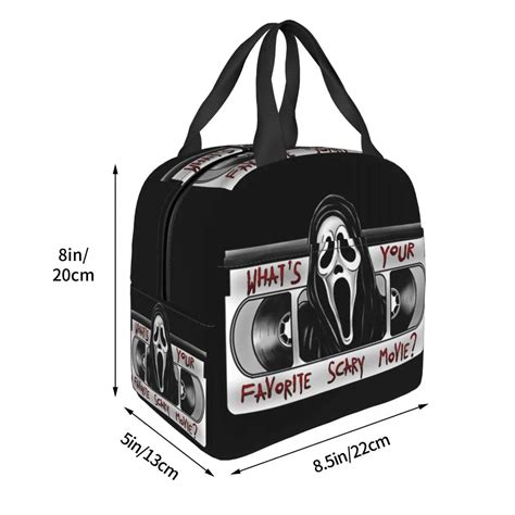 Scream Ghost Killer Insulated Lunch Bag - Scary Movie Halloween Thermal ...
