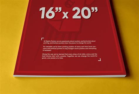 16″ x 20″ Poster Printing - MightyPosters - Free Shipping