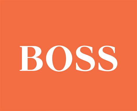 Boss Brand Clothes Logo Symbol White Design Sportwear Fashion Vector ...