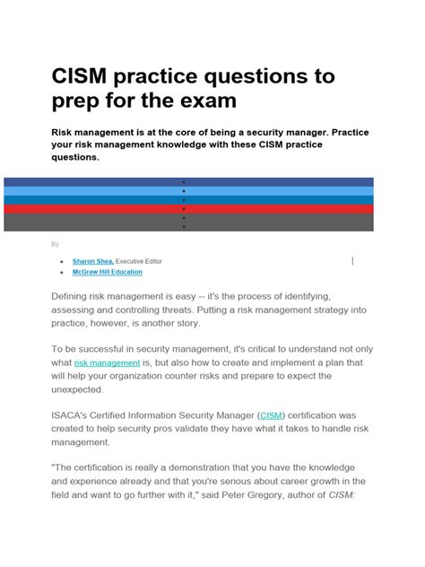 CISM Exam Sample Question 的图像结果