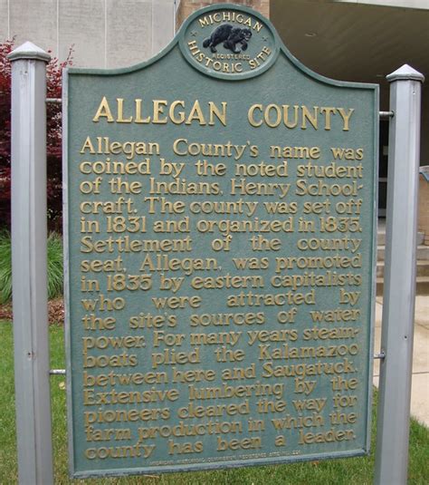 Allegan County Marker (Allegan, Michigan) - a photo on Flickriver