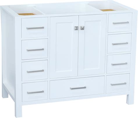 Buy ARIEL Cambridge A043S-BC-WHT 42" Inch Single Solid Wood White ...