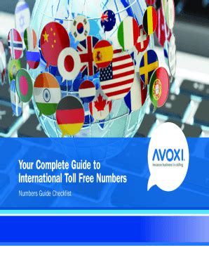 Fillable Online Your Complete Guide to International Toll Free Numbers ...