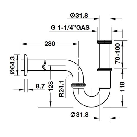 Ống xả bẫy nước S-trap cho lavabo Hafele 495.61.241 | Flexhouse VN