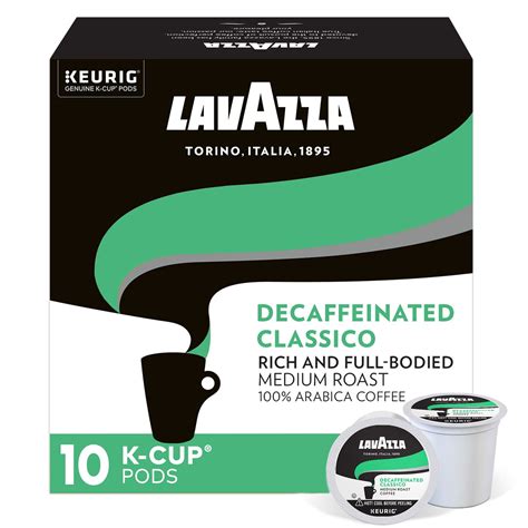 Lavazza Classico Decaf Single-Serve Coffee K-Cups for Keurig Brewer ...