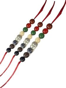 Buy Navkar Crafts Buddha with 7 Chakra Rakhi for Brother Designer ...