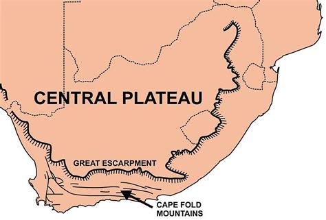 Sydafrika - Geografiske Kort over Sydafrika - Dansk Encyklopædi | South ...