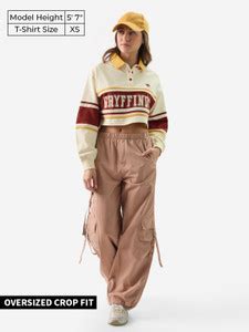 The Souled Store Printed Women Mandarin Collar Multicolor T-Shirt - Buy ...